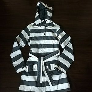 Striped Helly Hansen rain coat size small